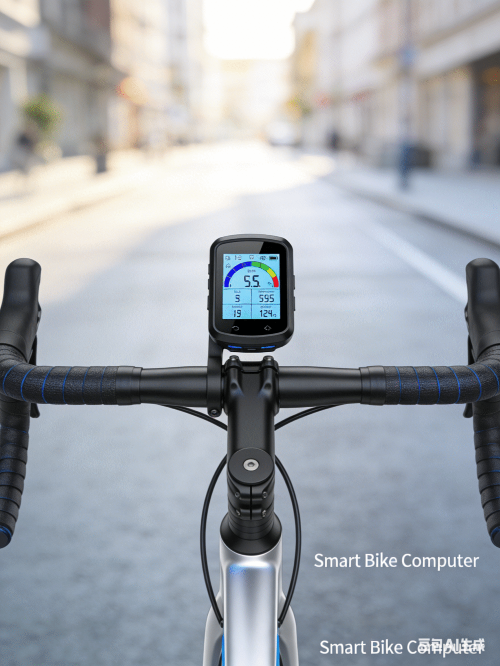 Bike Valve Caps & GPS Smart Bike Computer Product Images (1) GPS Smart Bike Computer, Wireless Bicycle Speedometer Odometer, Bluetooth ANT+ Compatible, IPX7 Waterproof, Auto Backlight, Rechargeable Cycling Computer for Road Bike MTB