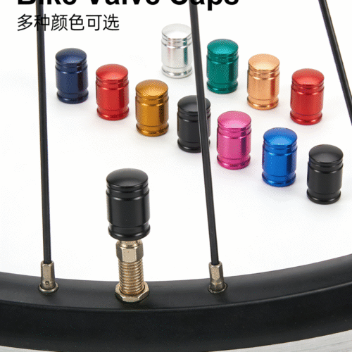 Bike Valve Caps, Aluminum Alloy Bicycle Tire Valve Stem Caps, Universal Fit for Schrader/Presta Valves, Dustproof & Corrosion Resistant, for Road Bike MTB E-Bike (4 Pack)