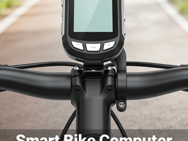 GPS Smart Bike Computer, Wireless Bicycle Speedometer Odometer, Bluetooth ANT+ Compatible, IPX7 Waterproof, Auto Backlight, Rechargeable Cycling Computer for Road Bike MTB